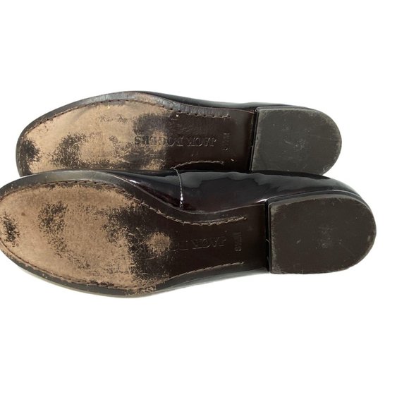 Jack Rogers Medallion Patent‎ Leather Brown Flats 8 - Picture 4 of 5
